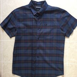 RVCA SHORT SLEEVE BUTTON UP SHIRT